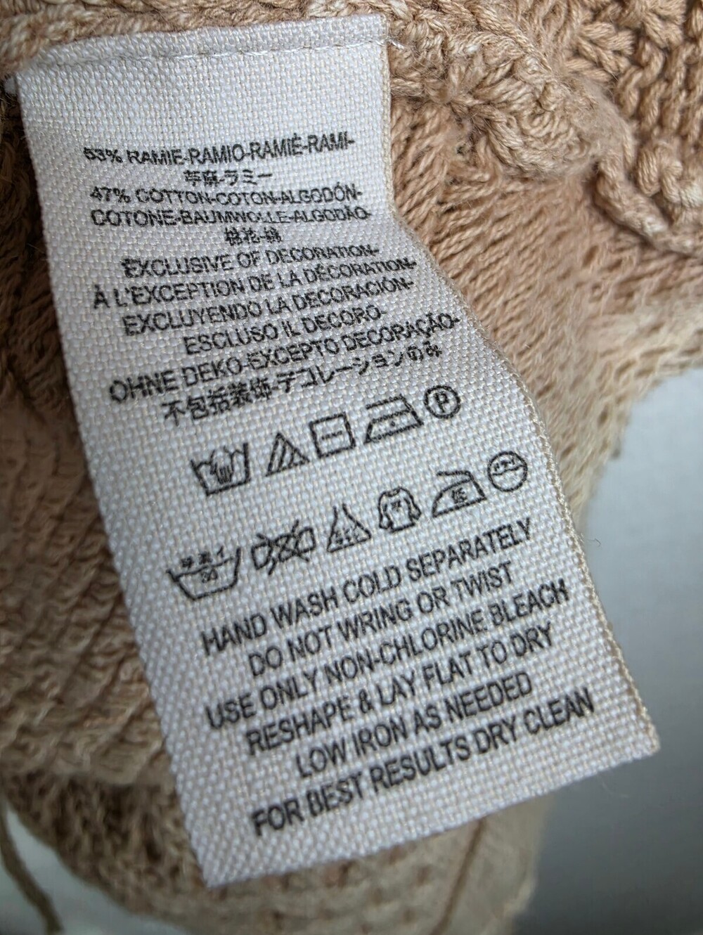 Free People Beige Knit Cardigan Sweater XS - Picture 4 of 4